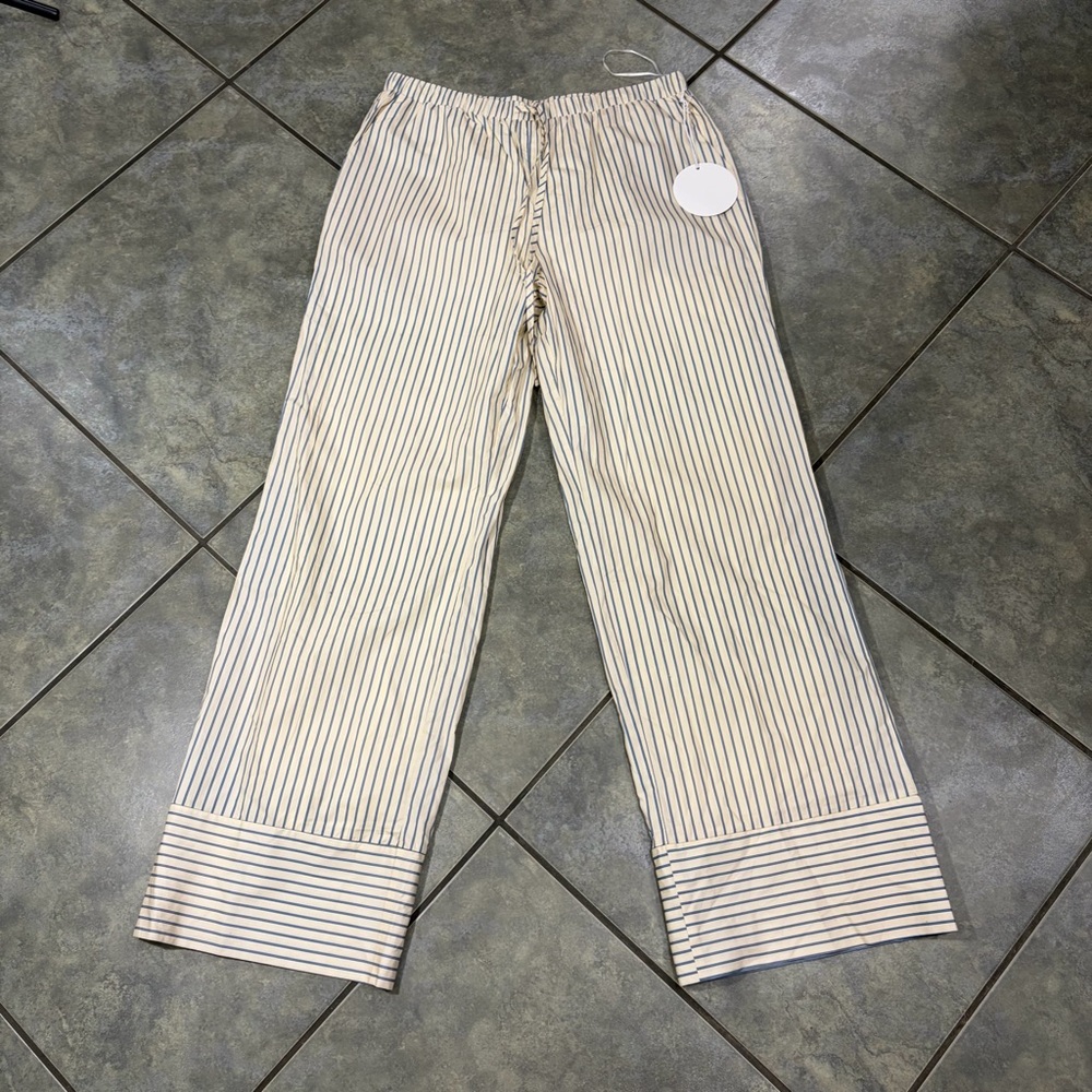Bailey Rose Womens Cocktail Hour Whimsical Martini Inspired Drawstring Pants NWT